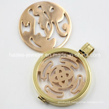 High Quality Stainless Steel Coin Floating Locket Pendant
